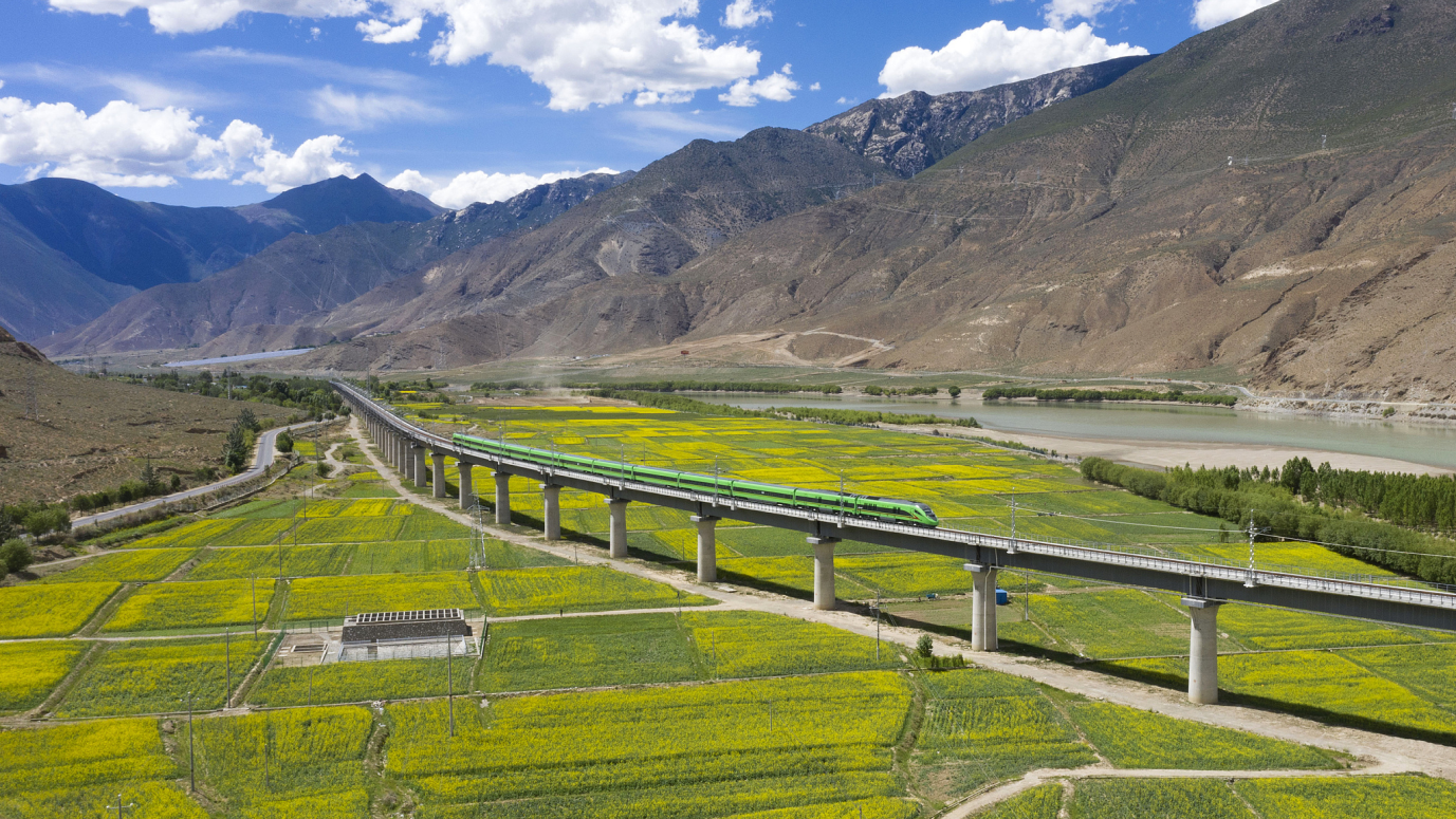 china to tibet electric train is started