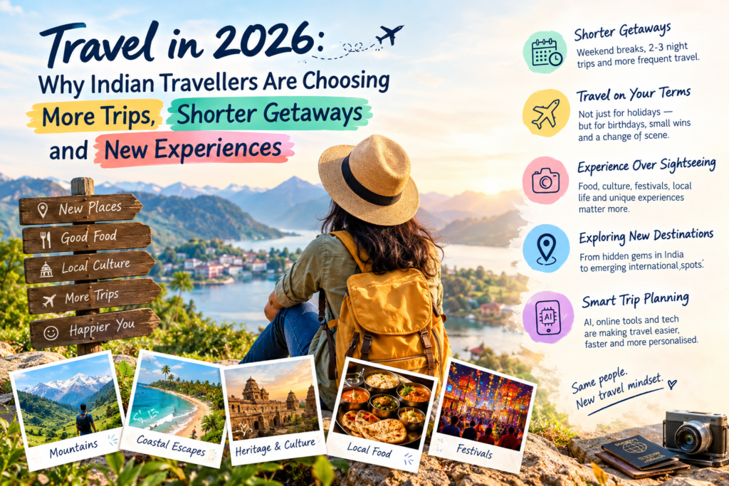 Travel in 2026: Why Indian Travellers Are Choosing More Trips, Shorter Getaways and New Experiences