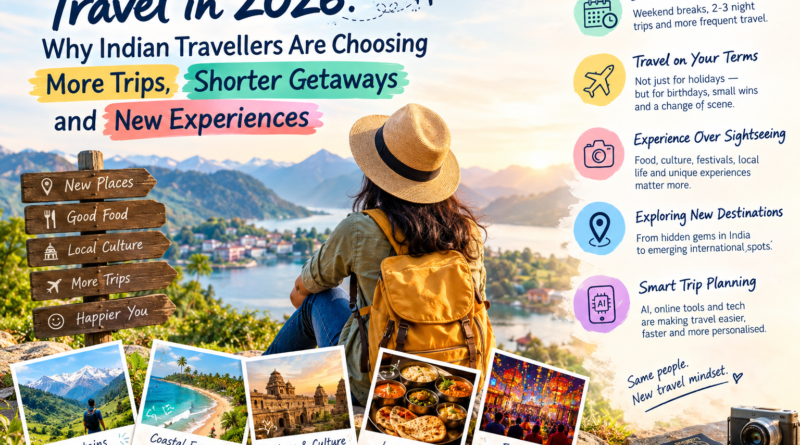 Travel in 2026: Why Indian Travellers Are Choosing More Trips, Shorter Getaways and New Experiences